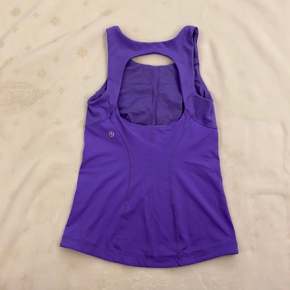 🎉HOST PICK 🎉 Lululemon Swank Tank, Power Purple, Size 4 - Picture 6 of 9